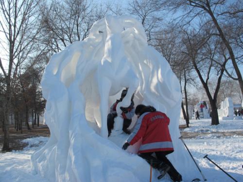 呼和浩特城市雪雕